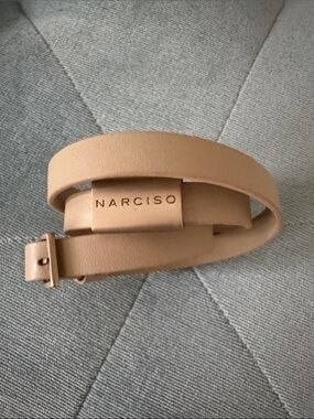 NWOT Narciso Rodriguez Triple Wrap Leather Bracelet